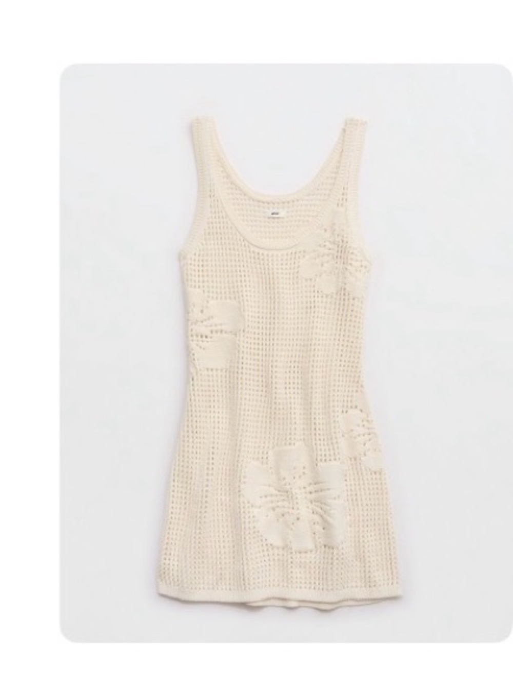 NWOT Aerie Floral Crochet Dress - XXS